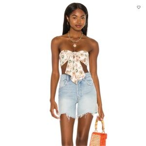 REVOLVE House of Harlow 1960 x Sofia Richie Giza Top in Ivory Multi